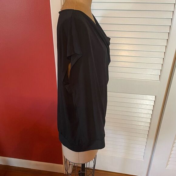EASYWEAR BY CHICO’S | black sleeveless scoop neck top size 3 or L - Picture 2 of 4